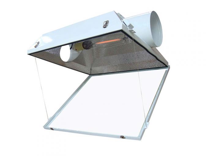 Air Cooled Grow Light Reflector Hood with Tube for MH/HPS Grow Bulb in