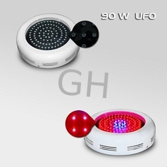 China Indoor 90w 2700lm UFO LED Plant Grow Lights , 90 * 1W Flower / Vegetable Grow Lamp supplier