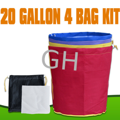 China 600D Nylon Extraction Filter 20 Gallon 4 Bag Bubble Hash Bags For Greenhouse supplier