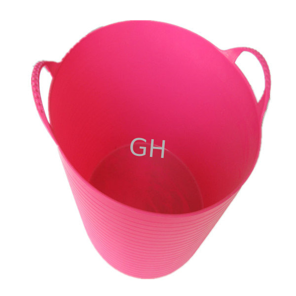 New Type Colourful Multifunctional Handhold Flexible Plastic Garden Bucket