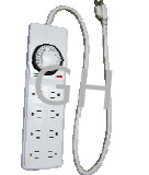 China 8 outlet power strip with digital timer clock in horticulture supplier