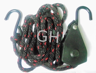 China 3/8” Adjustable Pulley Light Hanger Rope Ratchet With SS Hooks In Hydroponic Plant grow supplier