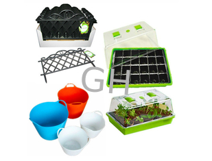 China Plastic Garden Seedling Plant Propagator Mini Greenhouse with Lids and Seed Nursery Tray supplier