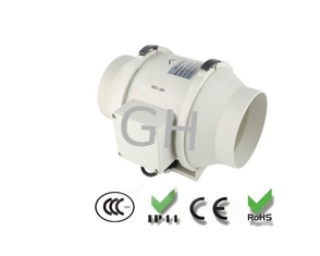 China 5&quot; AC Circular Inline Duct Booster Fan For Hydroponics And Greenhouse Ventilation supplier