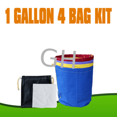 China 100% Waterproof Nylon Canvas Bubble Hash Bags 1 Gallon 4 Bags Kits For Hydroponic supplier