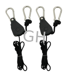 China Hydroponic Accessories 1/8&quot; Adjustable Rope Ratchet For Air Cooled Reflector supplier