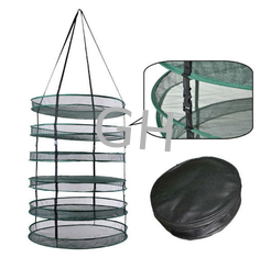 China 6 Tiers Mesh Hanging Dry Net Rack Hydroponic Accessories Garden Buds And Flowers supplier