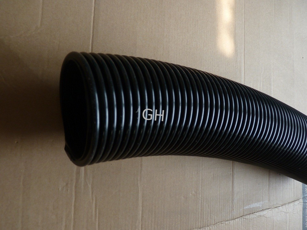 125mm High Pressure PVC Flexible Air Duct Hose With Black Or Grey Color
