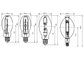 ED28 400W Coated ANSI Standard Explosion-proof Metal Halide Lamp for Indoor and Outdoor supplier